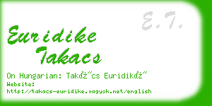 euridike takacs business card